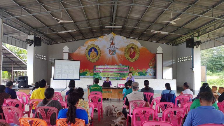 อบรมบรรยายให้ความรู้ โครงการ อพ.สธ.ให้กับชุมชนบ้านนิคมสหกรณ์