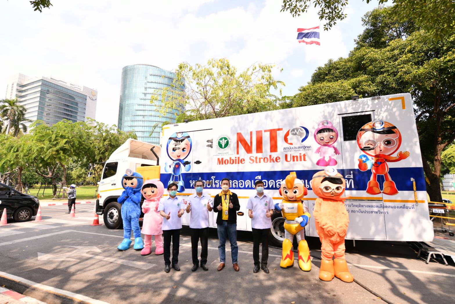 EGAT and medical agencies kick off the mobile stroke unit for stroke patients to timely access to treatment
