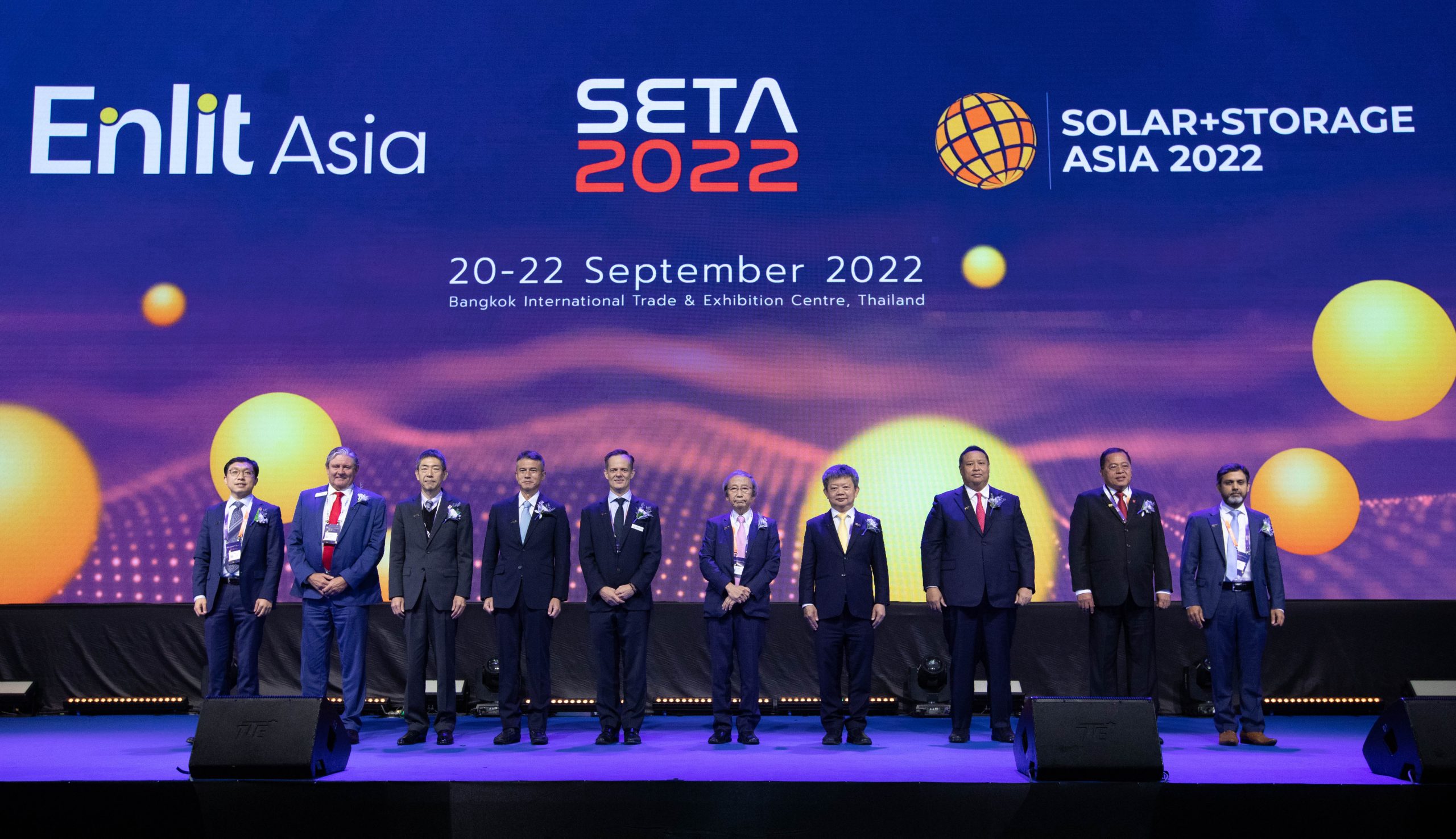 泰国国家电力在2022年亚洲可持续能源技术、2022年亚洲+太阳能存储及2022年亚洲能源展上展示创新科技的清洁能源。