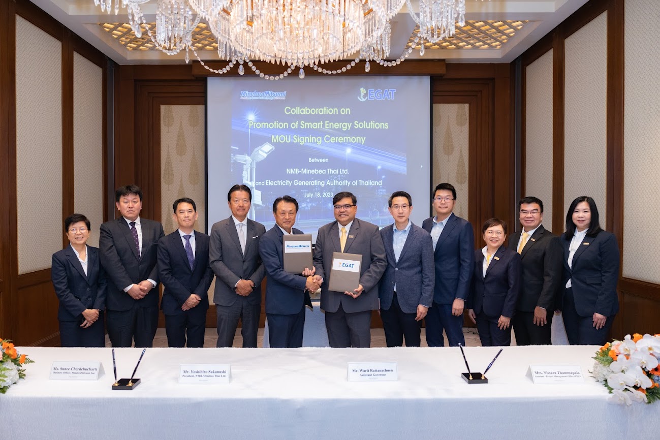 EGAT and NMB-Minebea Thai foster smart campus, promoting smart energy solutions toward Carbon Neutrality