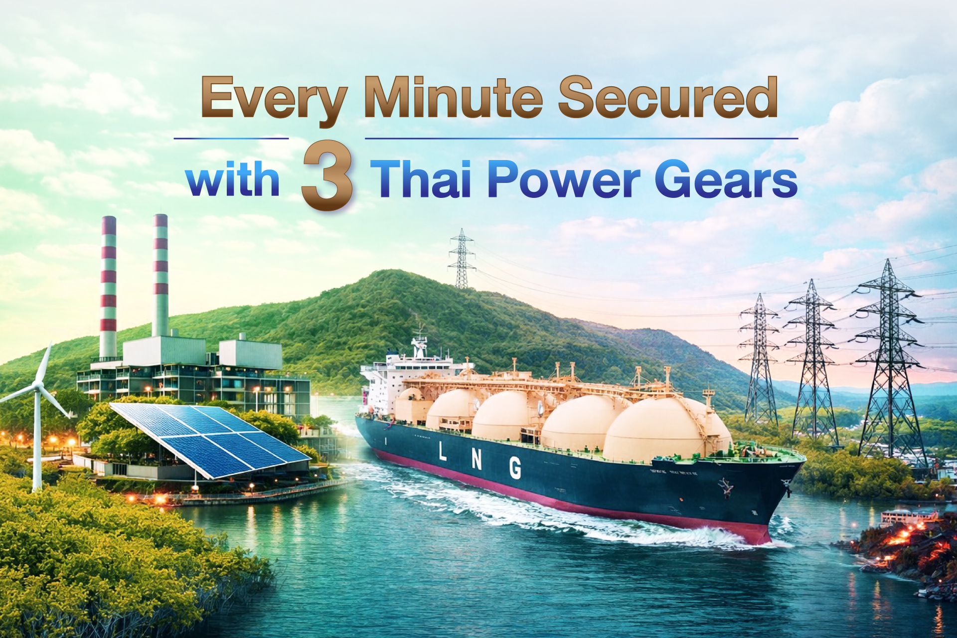 Every Minute Secured” with Three Thai Power Gears
