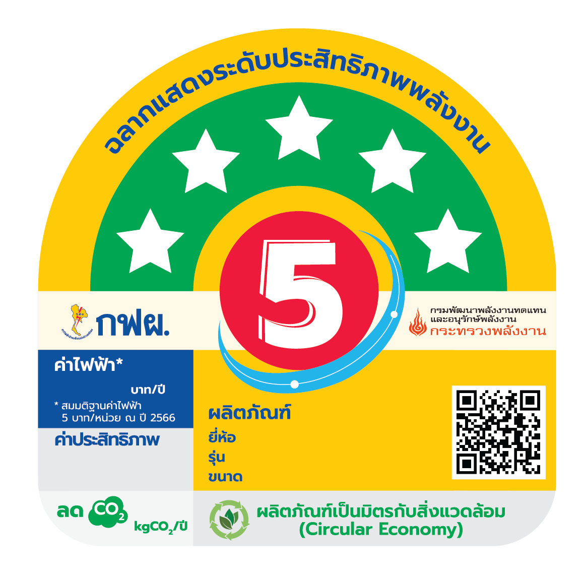 ฉลากประหยัดไฟฟ้าเบอร์ 5